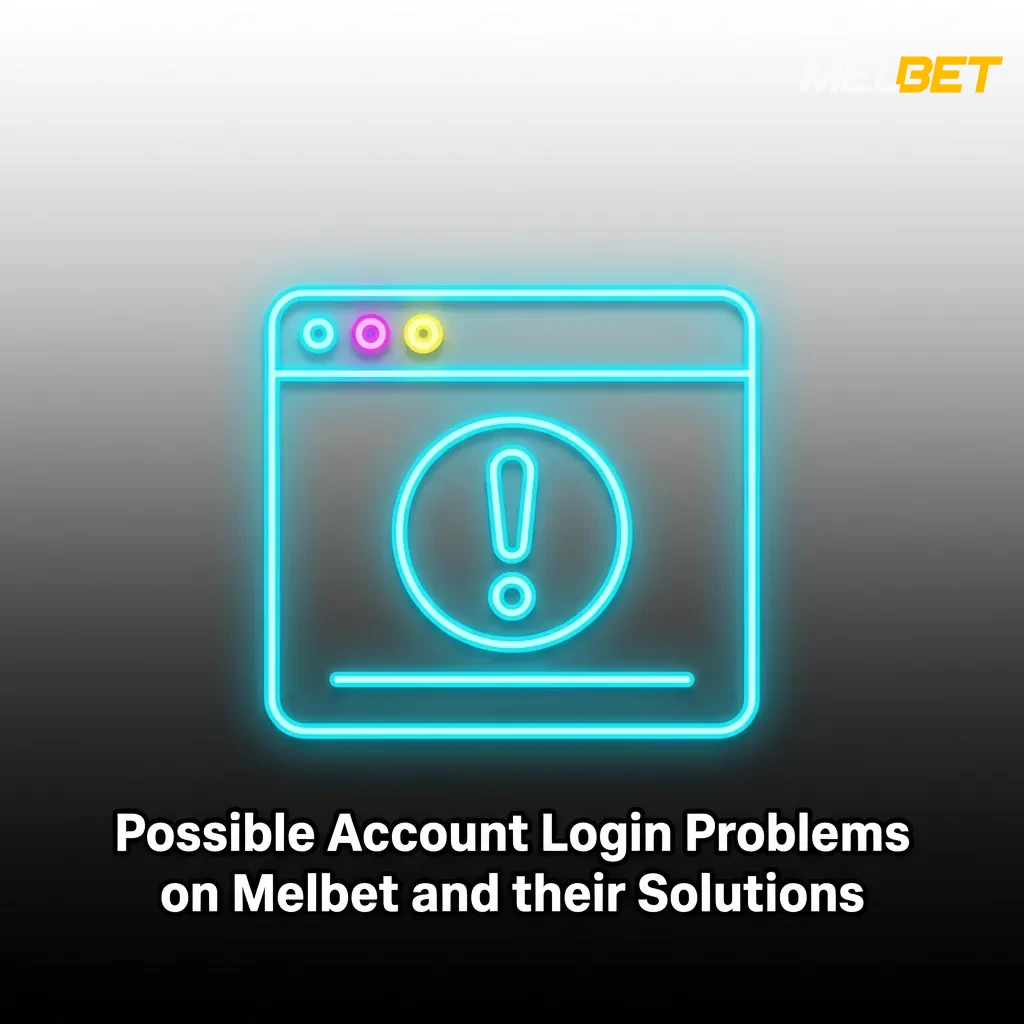 Troubleshooting guide showing common Melbet login problems and their solutions in a table format