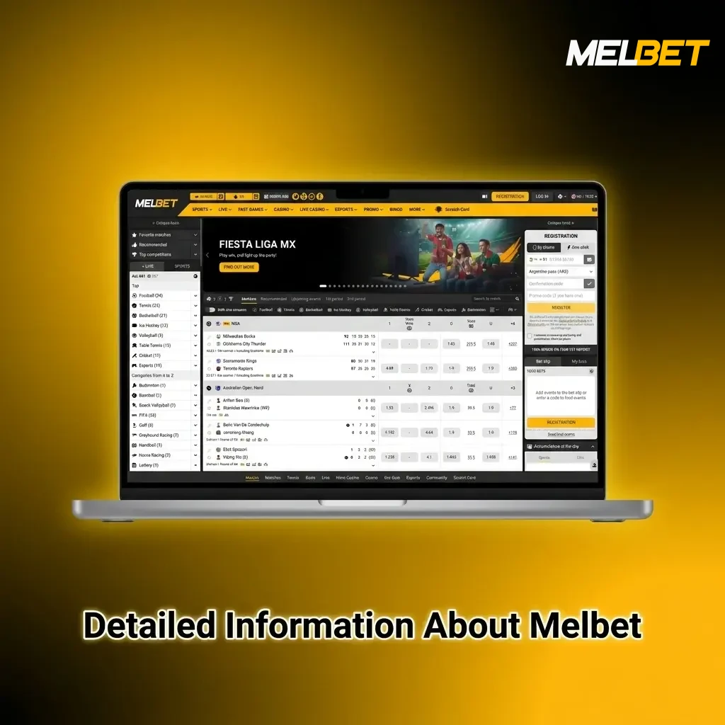 Melbet platform for Indian players showing sports betting markets, mobile apps, SSL security, and responsible gaming features